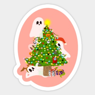 Halloween and Christmas Sticker